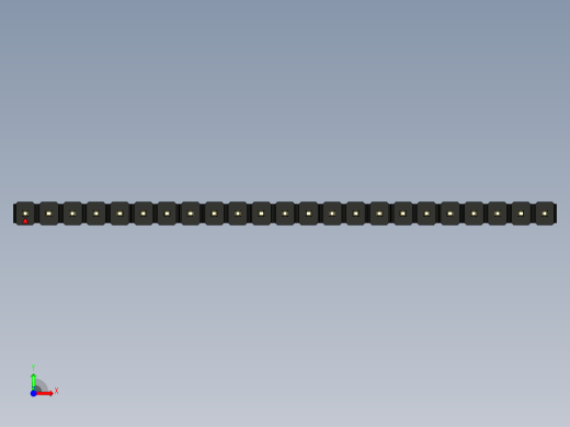 彩色公头100mil（2.54mm）系列-DS1021_black_1x23p_100mil_Type19_rev1.0前视缩略图