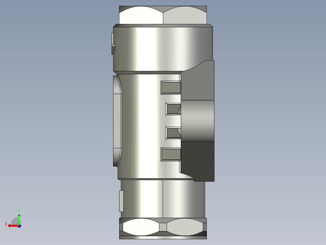 双阀通风气动装置后视图