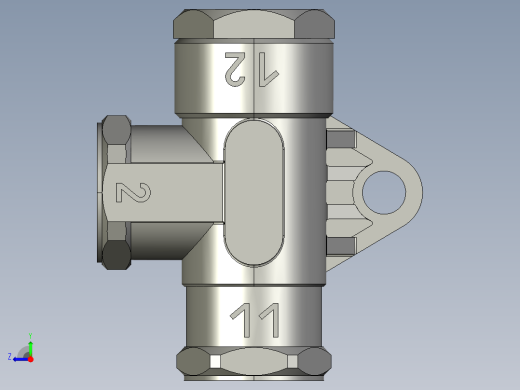 双阀通风气动装置右视缩略图