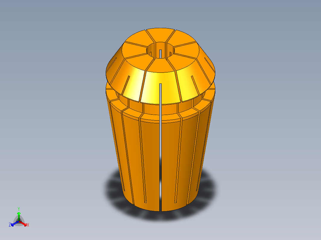 ER32夹头正等轴测图