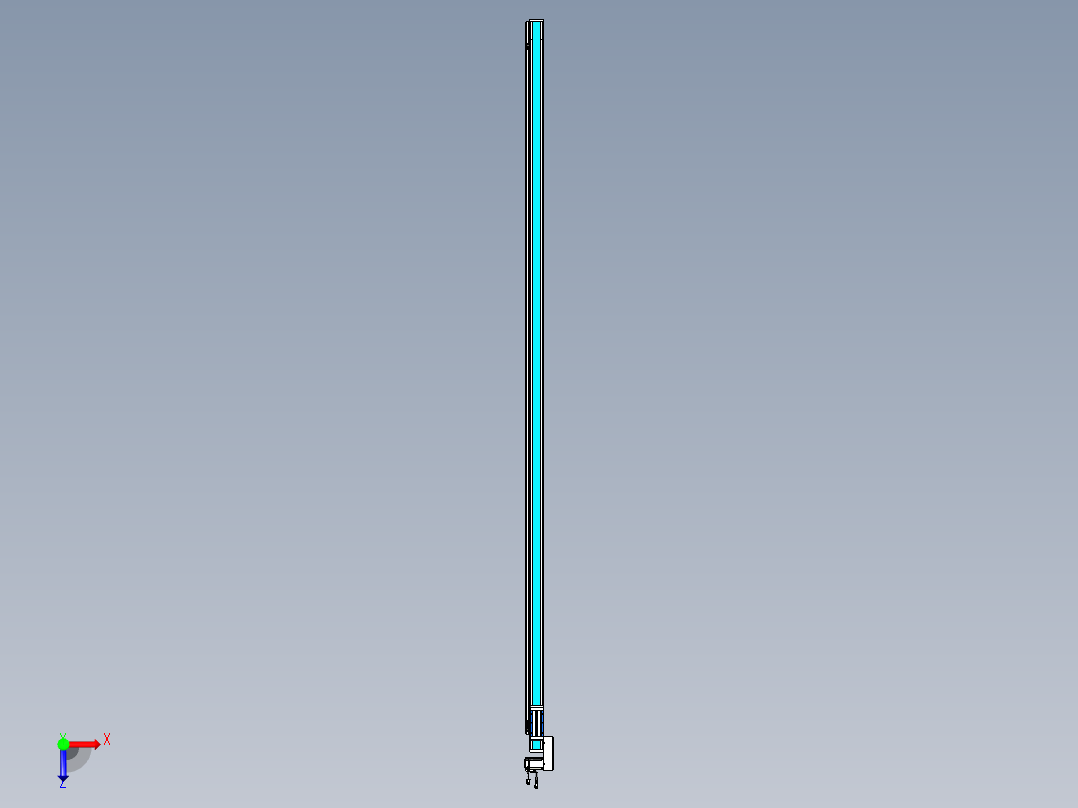 威洛博LB.GB同步带传动--欧规系列LB6A-L65-S3200-BL俯视图
