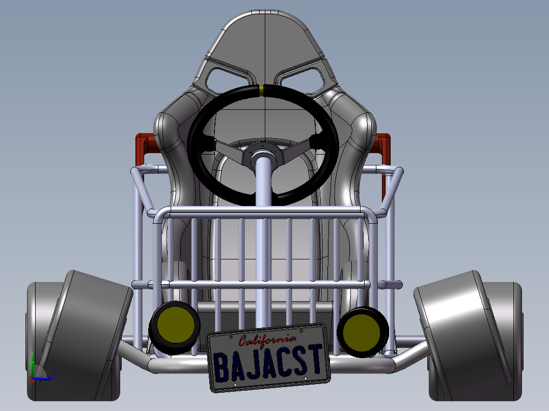超市购物概念车左视图