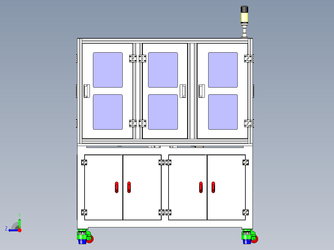 手机中框折弯设备右视图