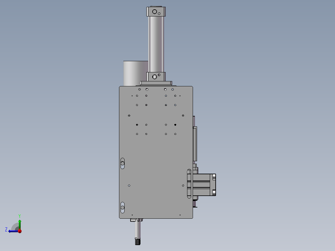 滚筒装配工具组件右视图