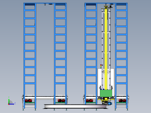 立体仓库左视缩略图
