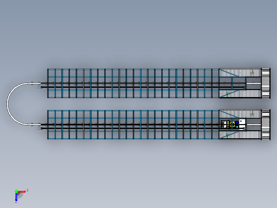 立体仓库俯视图