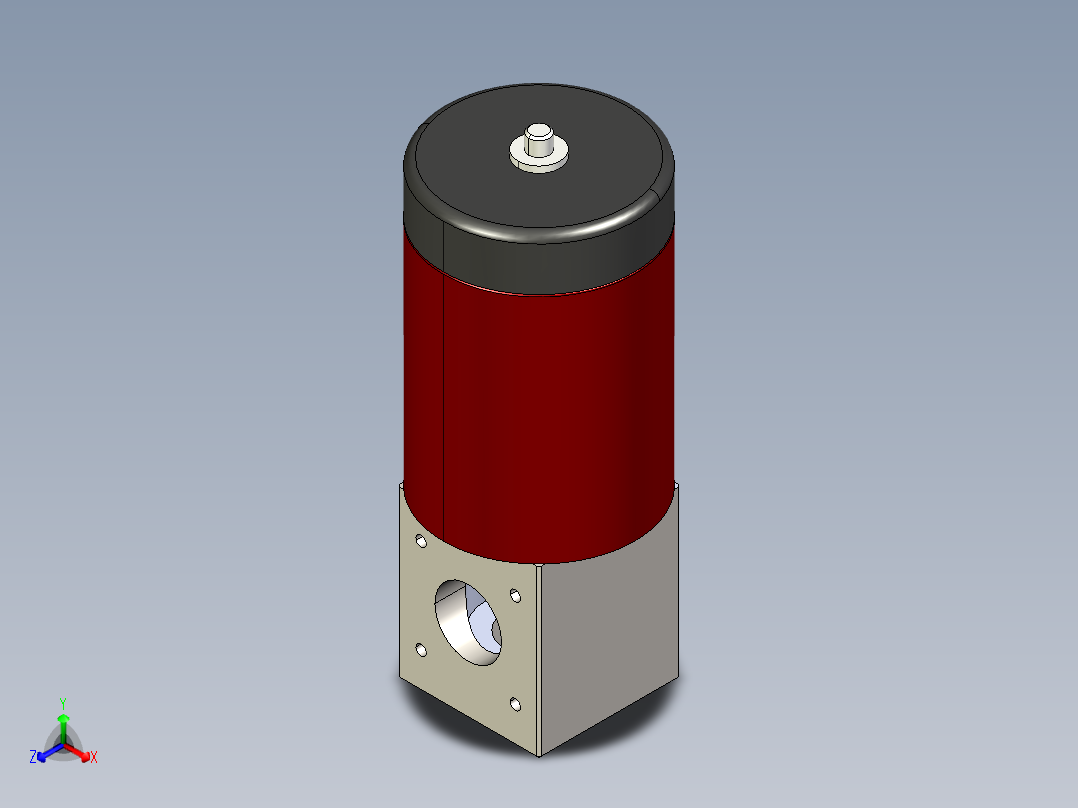 阀门模型GDC-J32________(____)正等轴测图