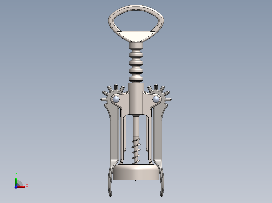 螺旋开瓶器23主视图