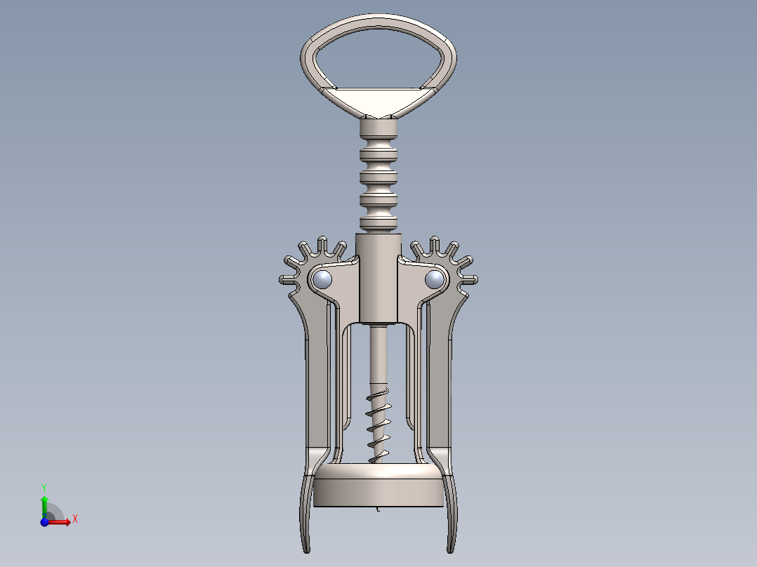 螺旋开瓶器23前视图
