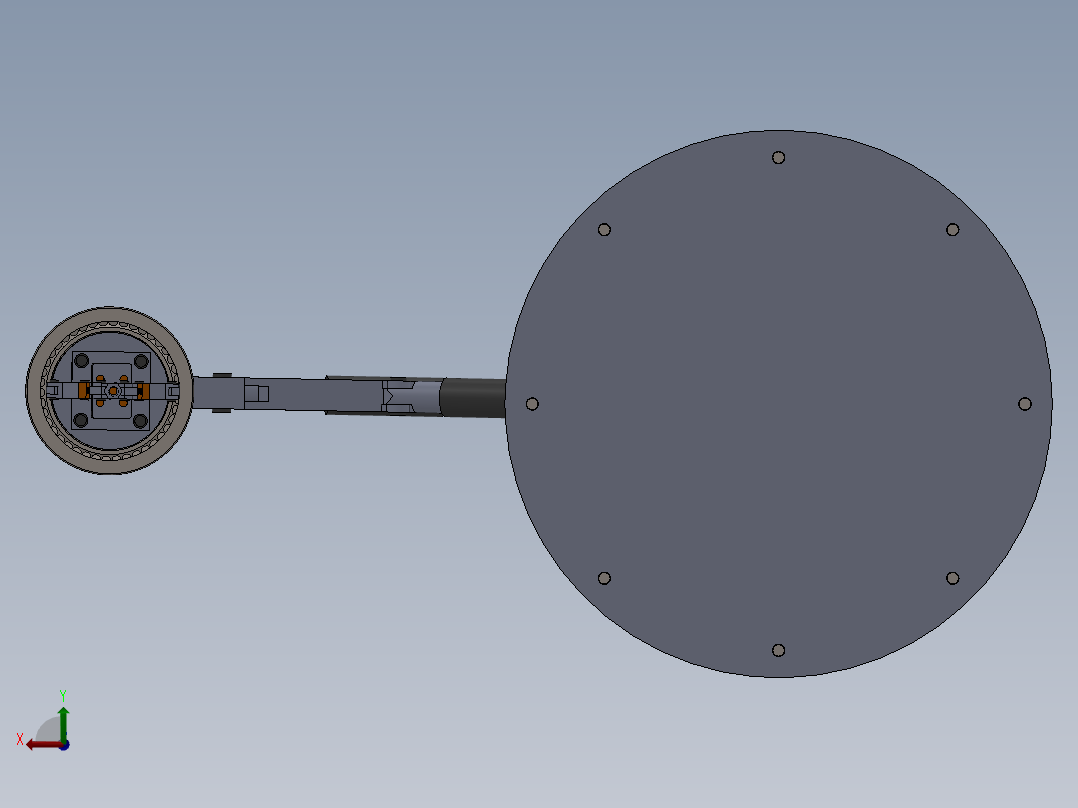 机械手模型与CAD后视图