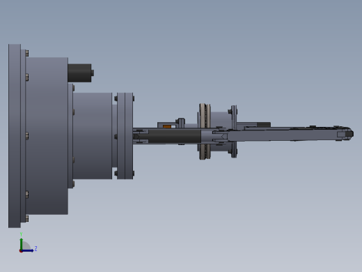 机械手模型与CAD左视缩略图