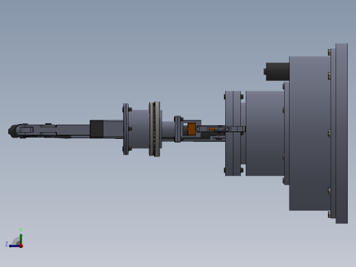 机械手模型与CAD右视缩略图