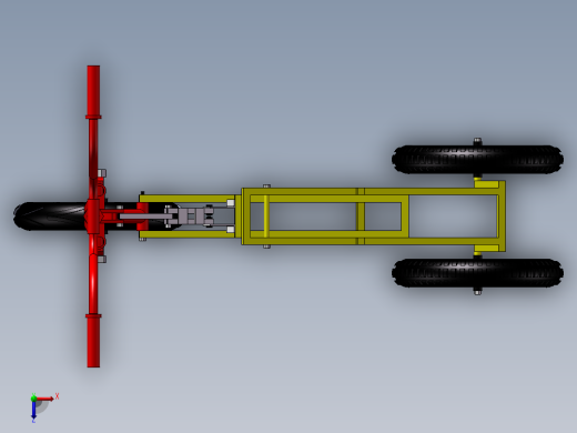 89---折叠三轮车设计sw2010三维图纸模型设计图纸俯视缩略图