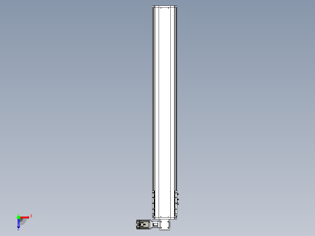 东锦同步带传动-直线滑台模组DH210B-L150-S1450-BL-P750W-C3俯视图