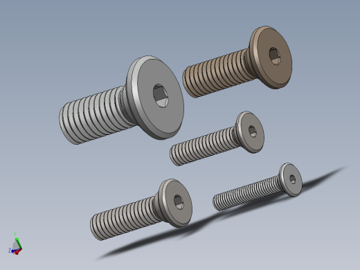 超薄型内六角螺钉-Ultra Low Profile Socket Head Screws