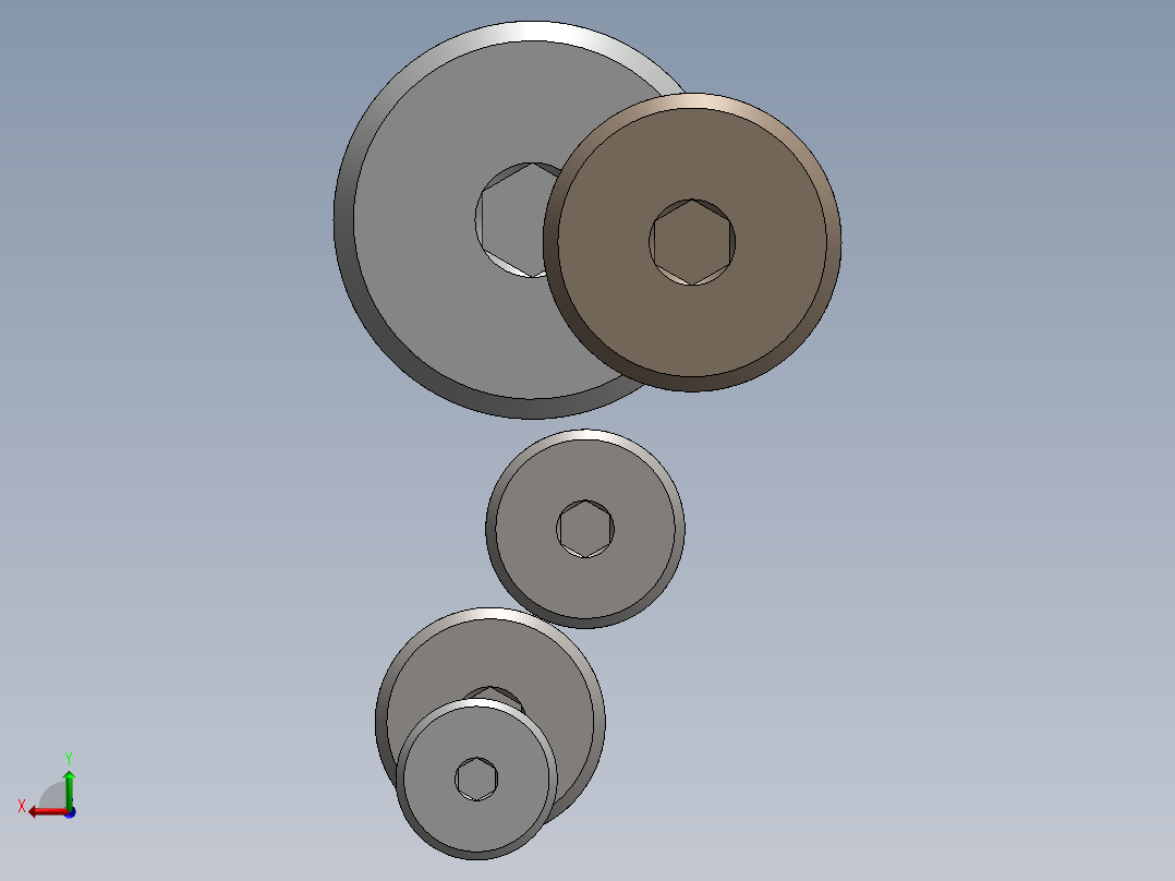 超薄型内六角螺钉-Ultra Low Profile Socket Head Screws后视图