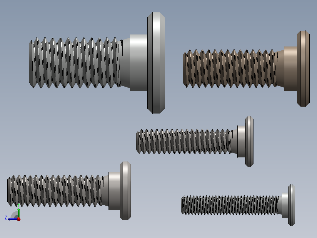 超薄型内六角螺钉-Ultra Low Profile Socket Head Screws右视图