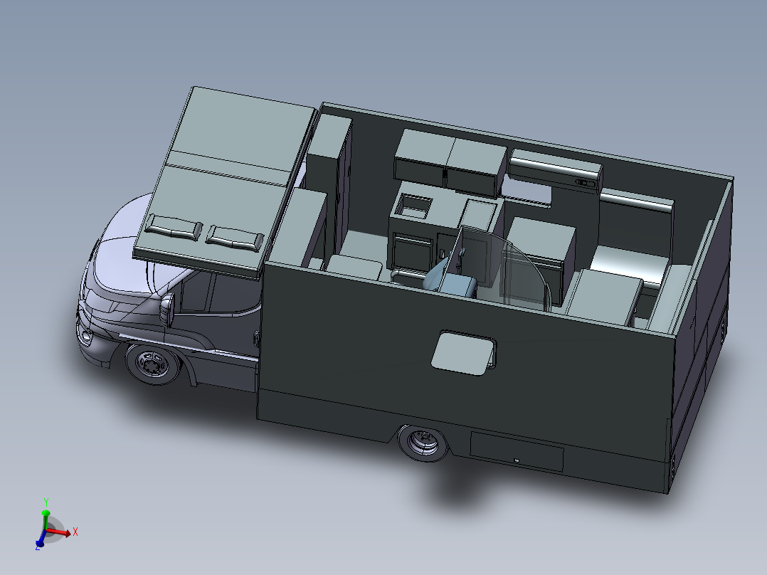 旅行房车布局设计1299026