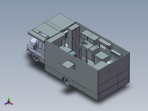 旅行房车布局设计1299026正等轴测缩略图