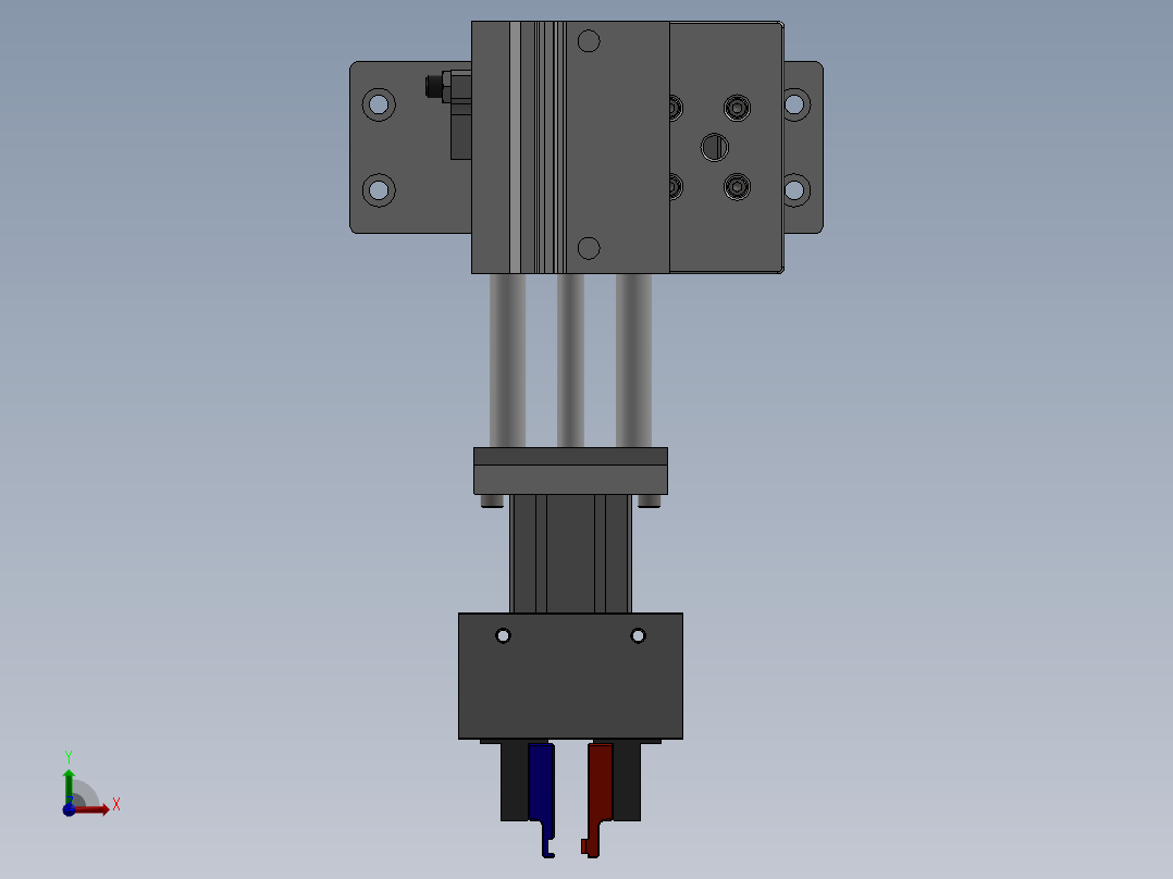装配机夹持器前视图