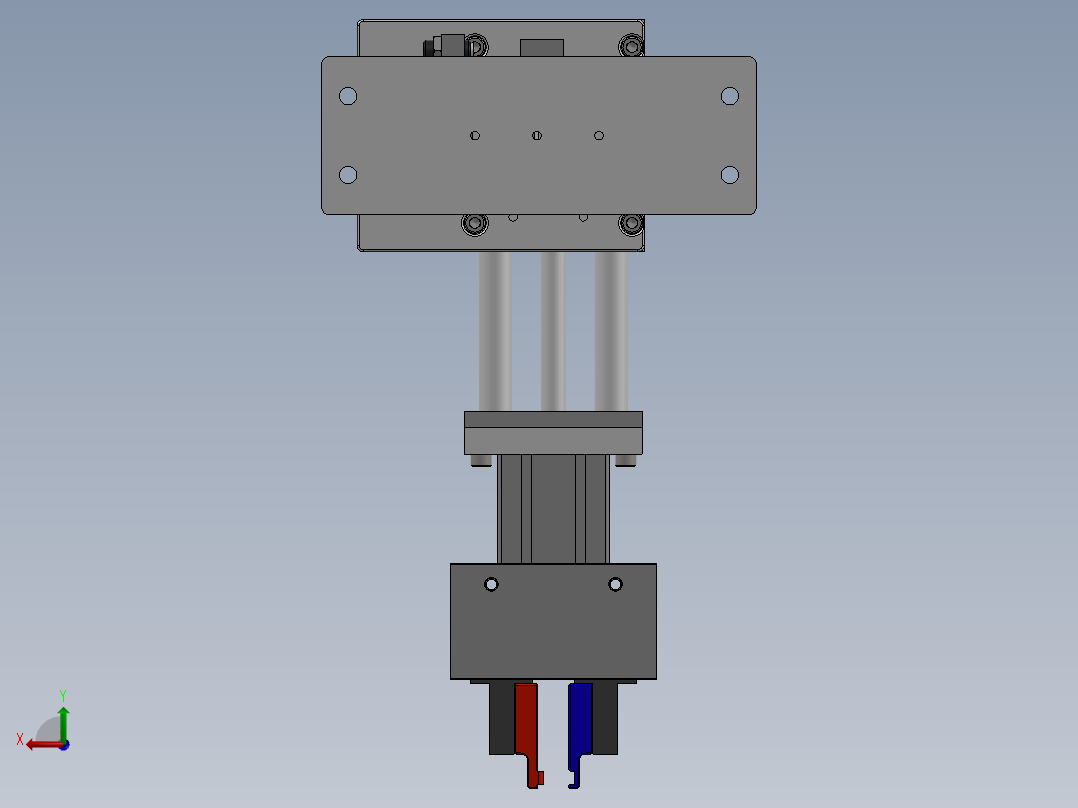 装配机夹持器后视图