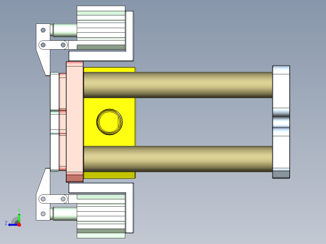 X1-笔记本CNC工装夹具三维模型CNC2-0113右视图