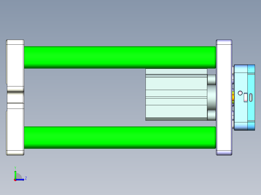 S1-CNC4笔记本CNC工装夹具三维模型-0204左视图