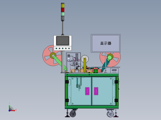 端子视觉检测与包装机（sw17可编辑+工程图+BOM）
