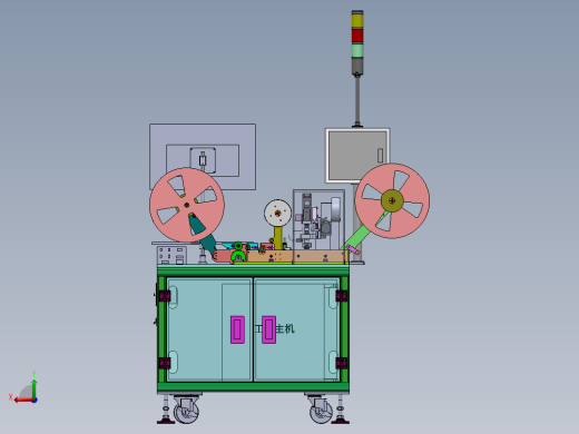 端子视觉检测与包装机（sw17可编辑+工程图+BOM）后视缩略图
