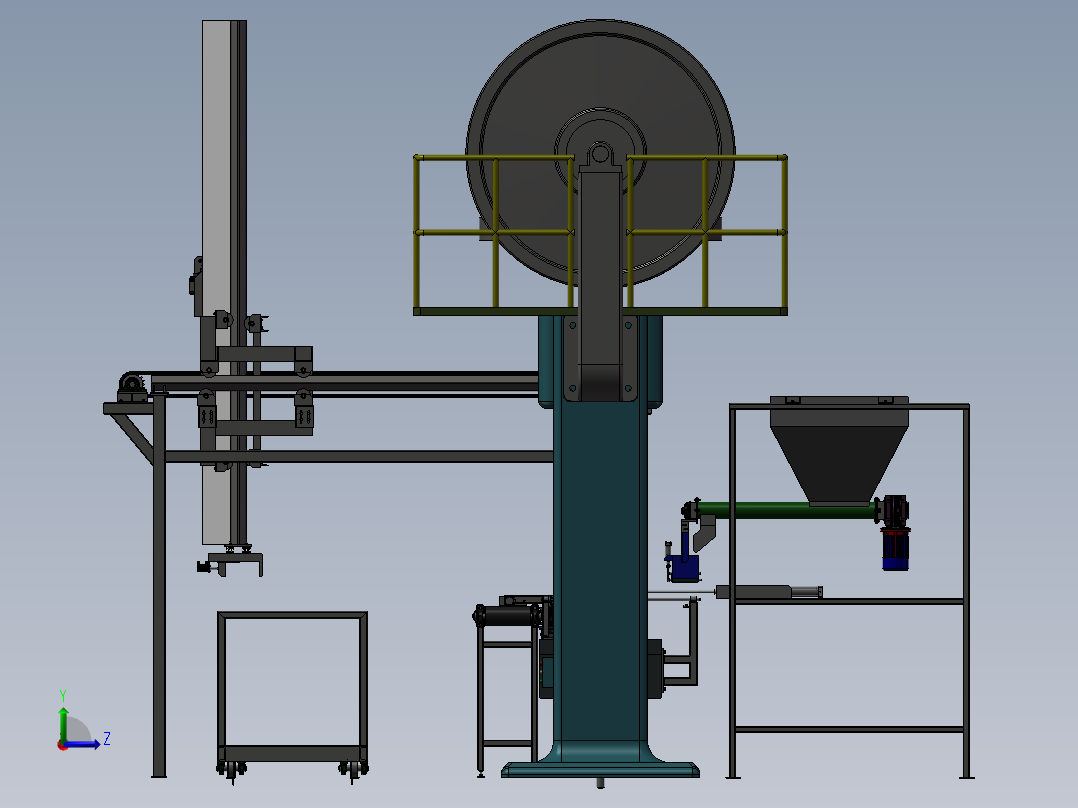 堆砖机sw21左视图