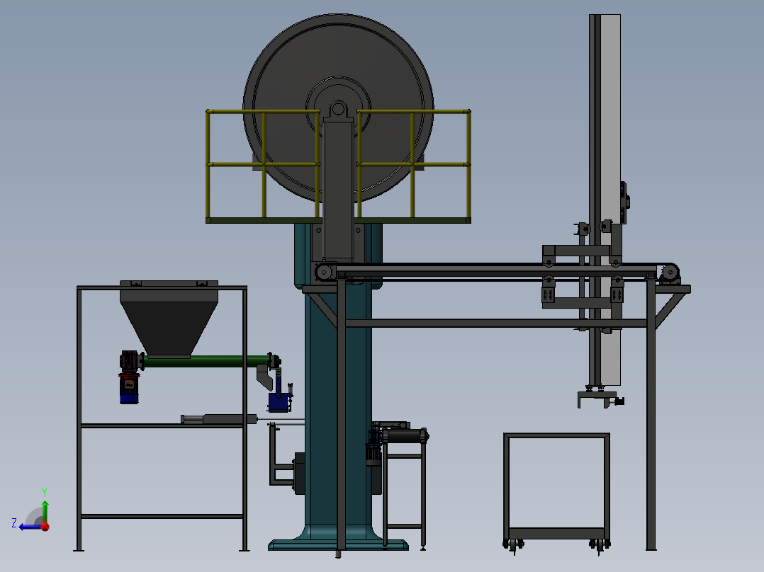 堆砖机sw21右视图