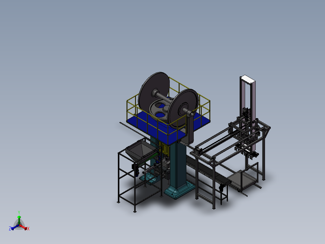 堆砖机sw21正等轴测图