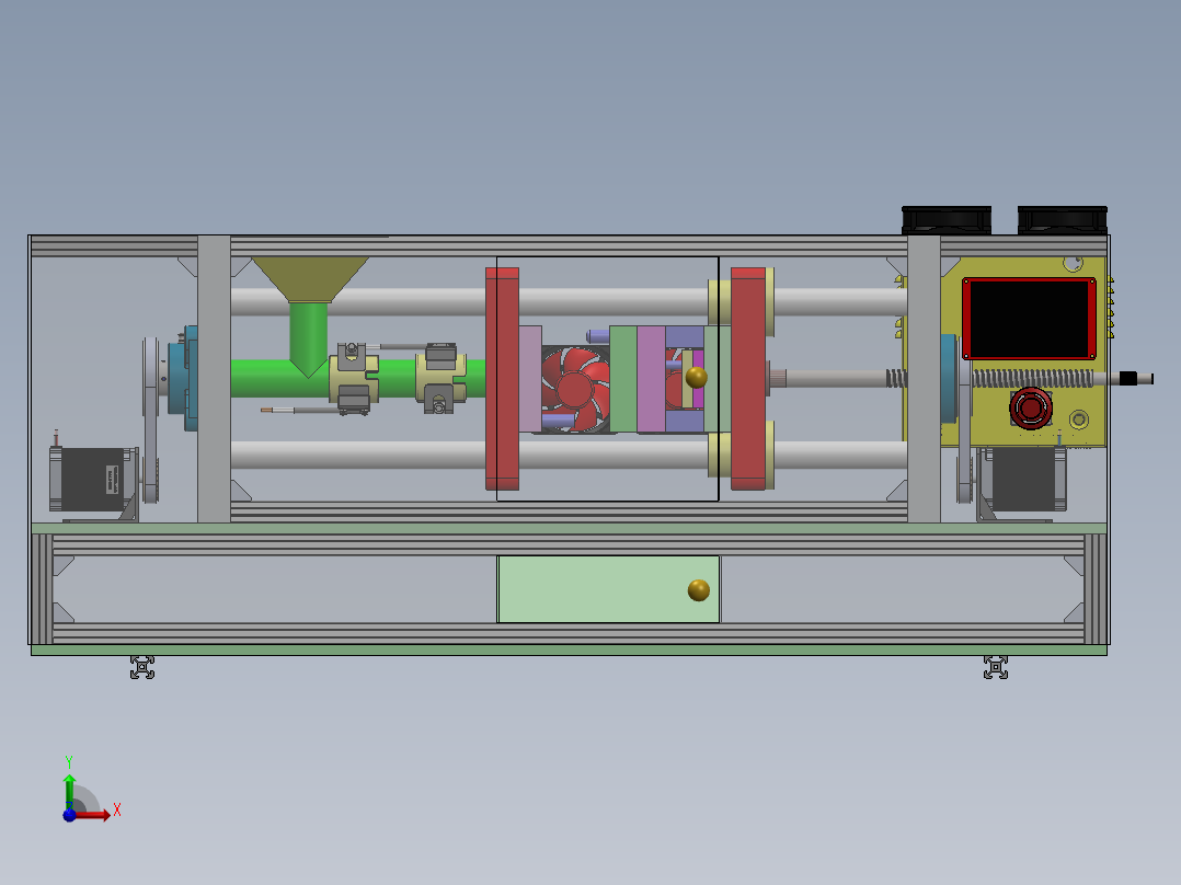 台式注塑机sw20可编辑前视图