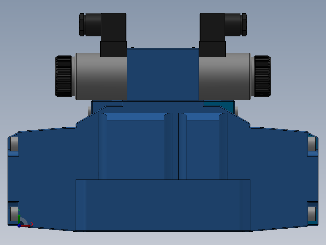 FWH-06交流插座式电液换向阀右视图