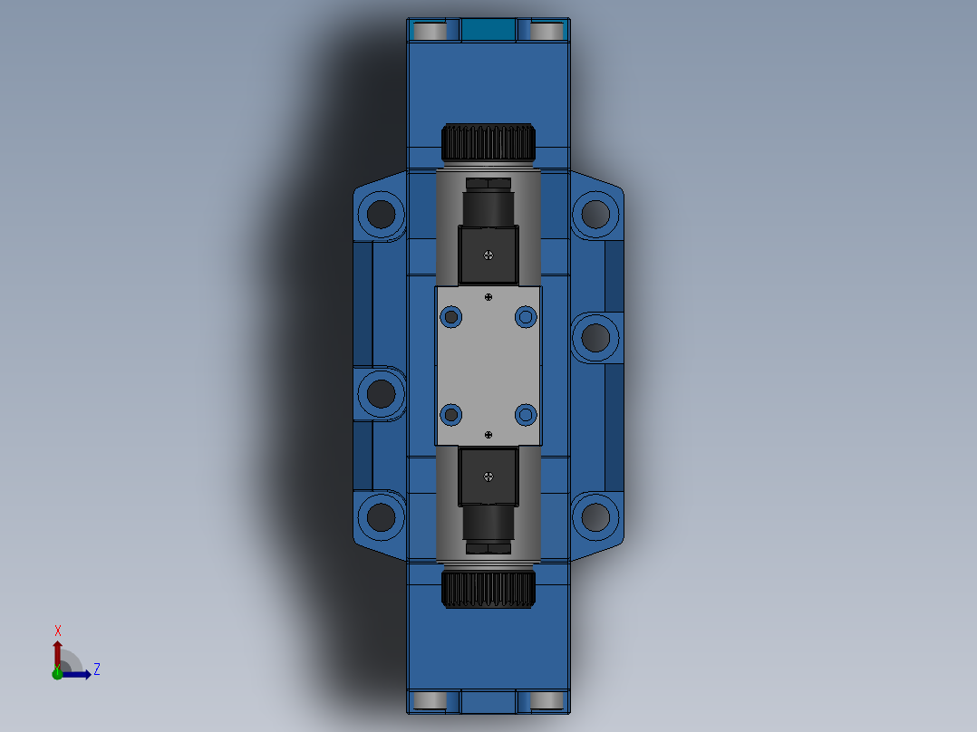FWH-06交流插座式电液换向阀俯视图