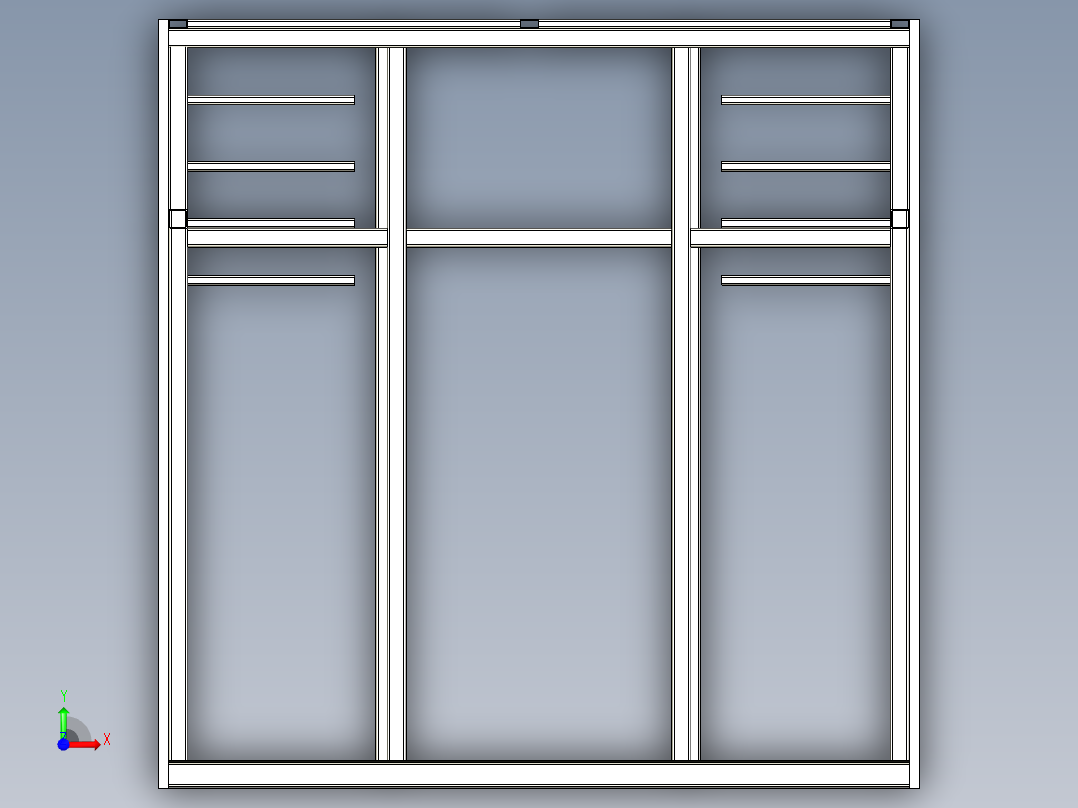 数据中心结构单元前视图