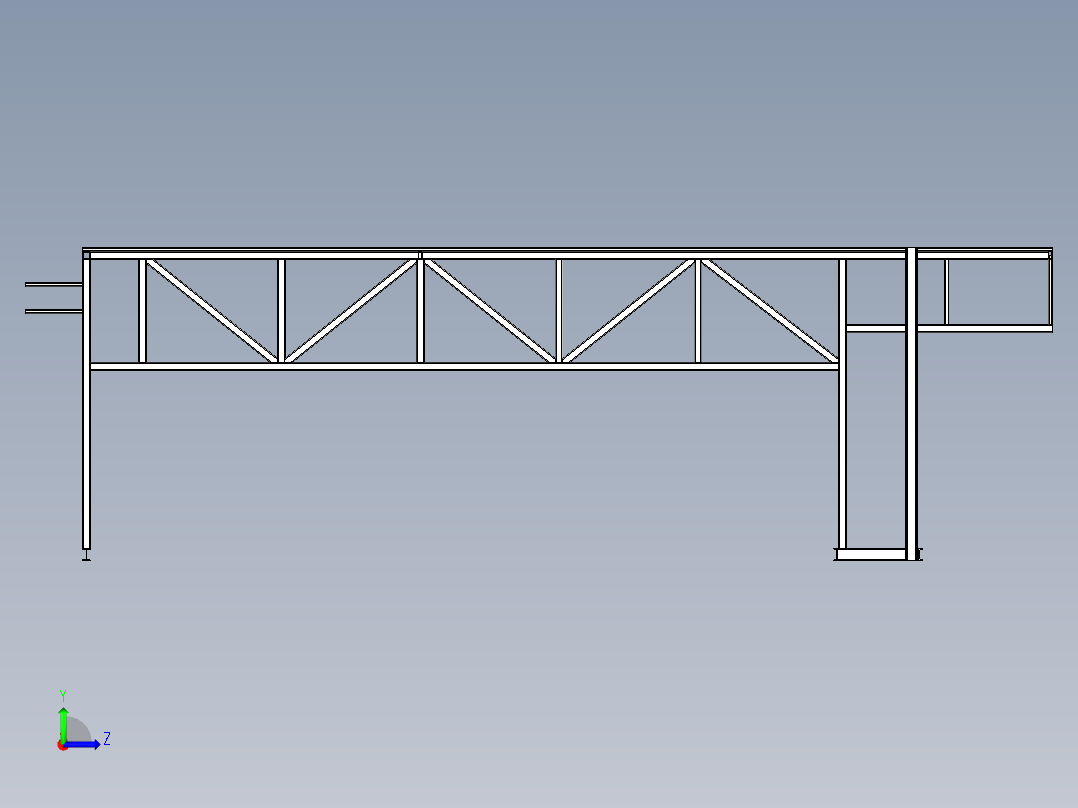 数据中心结构单元左视图
