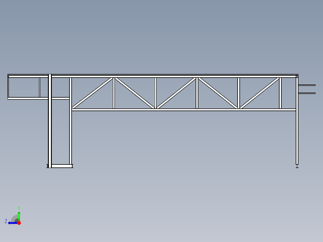数据中心结构单元右视图