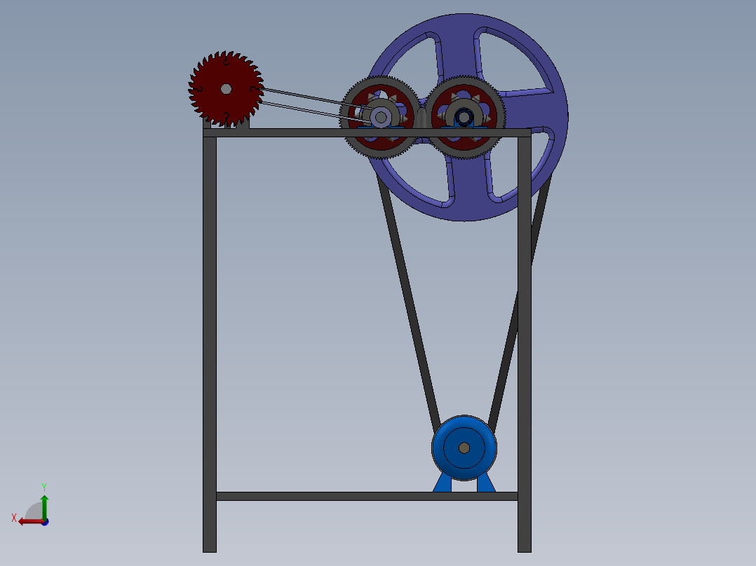 A2003954-半自动椰子去壳机后视图
