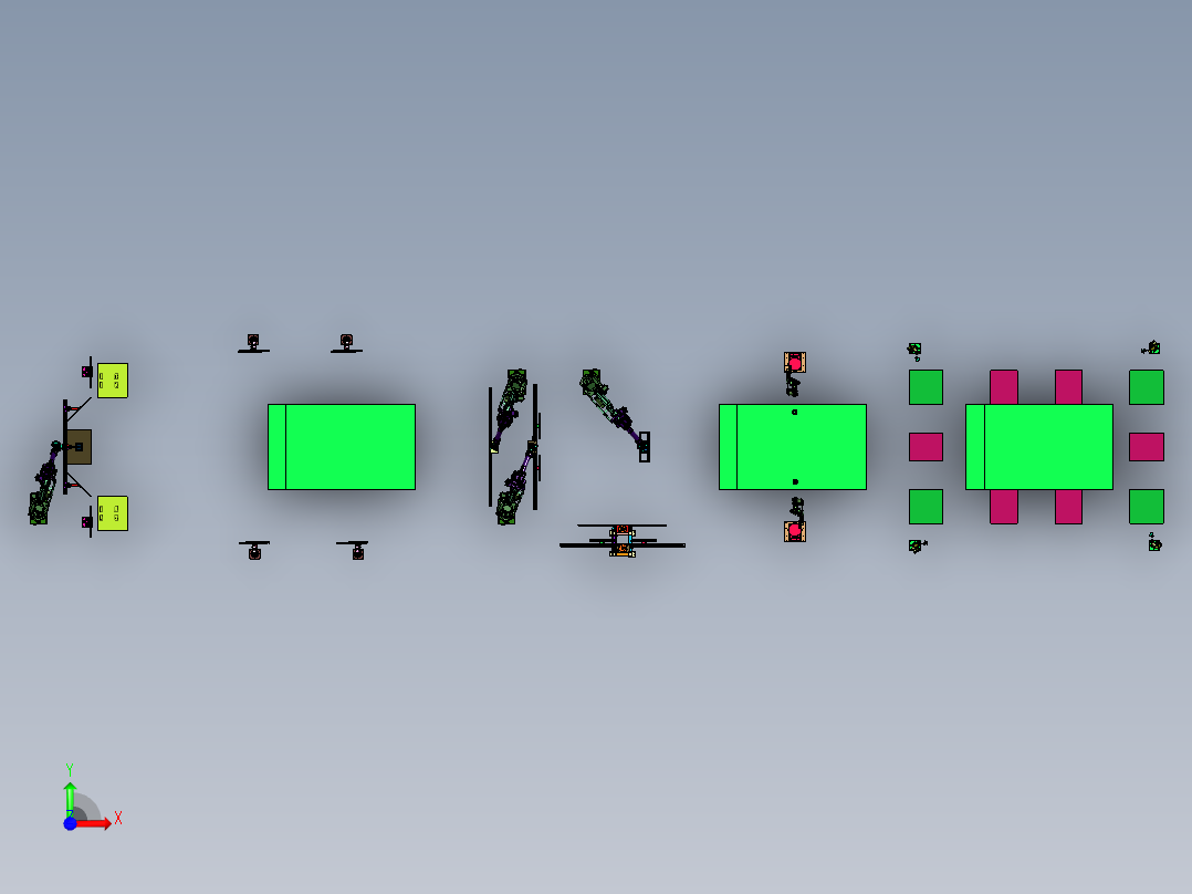 基于摄像头或雷达整车下线标定方案前视图