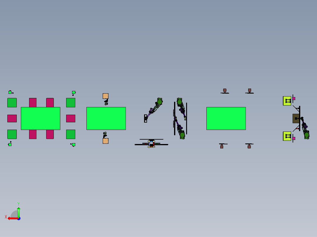 基于摄像头或雷达整车下线标定方案右视图