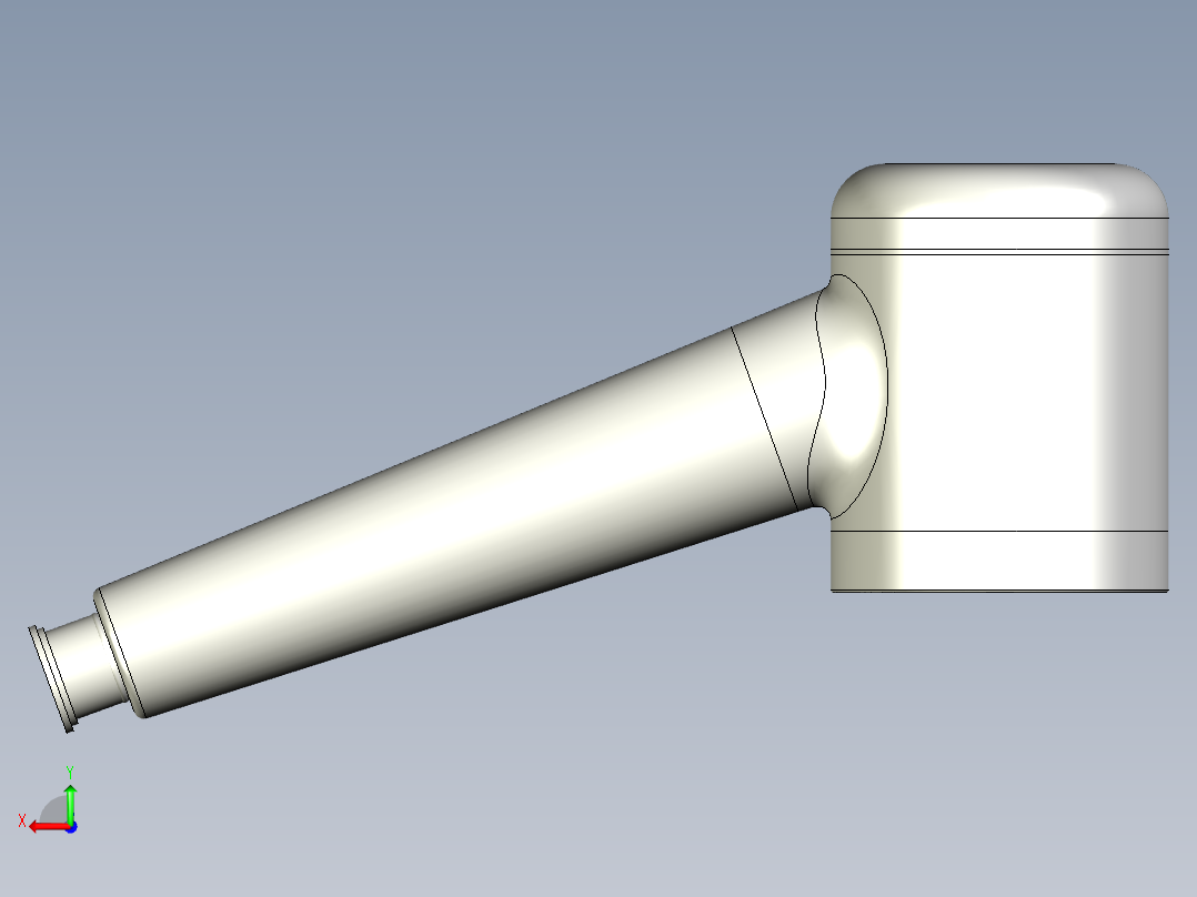 电子花洒后视图