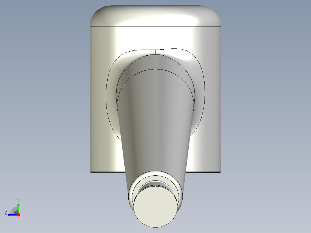 电子花洒右视图