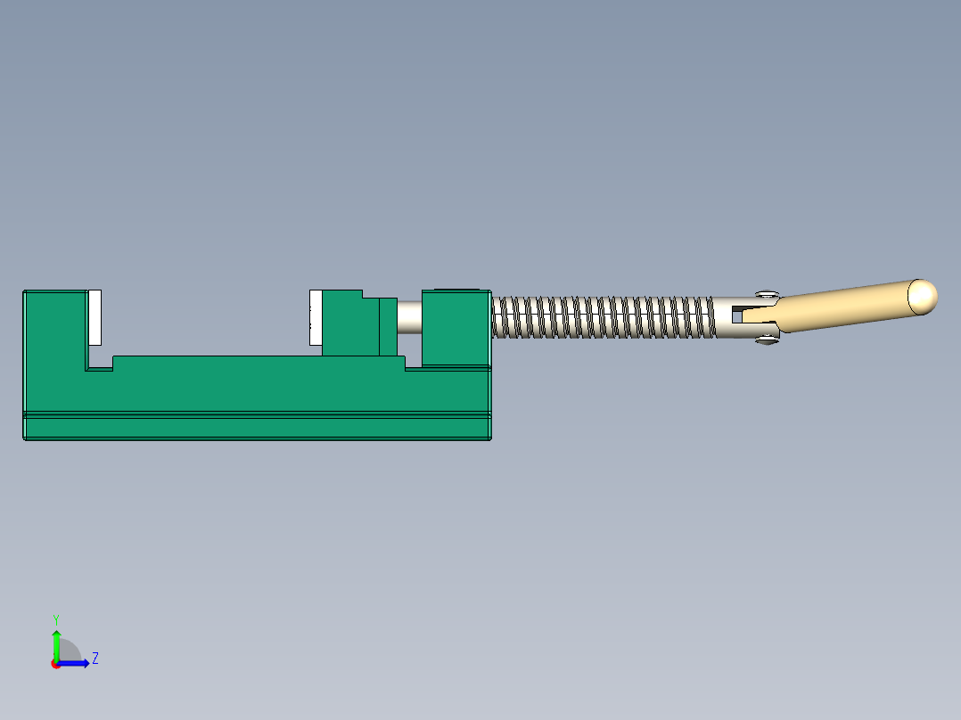 平口钳solidworks左视图