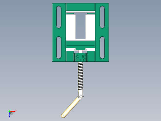平口钳solidworks俯视缩略图