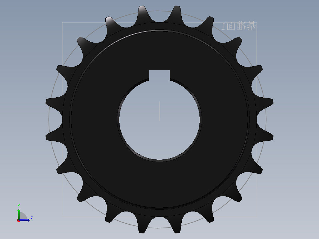 从动链轮b左视图