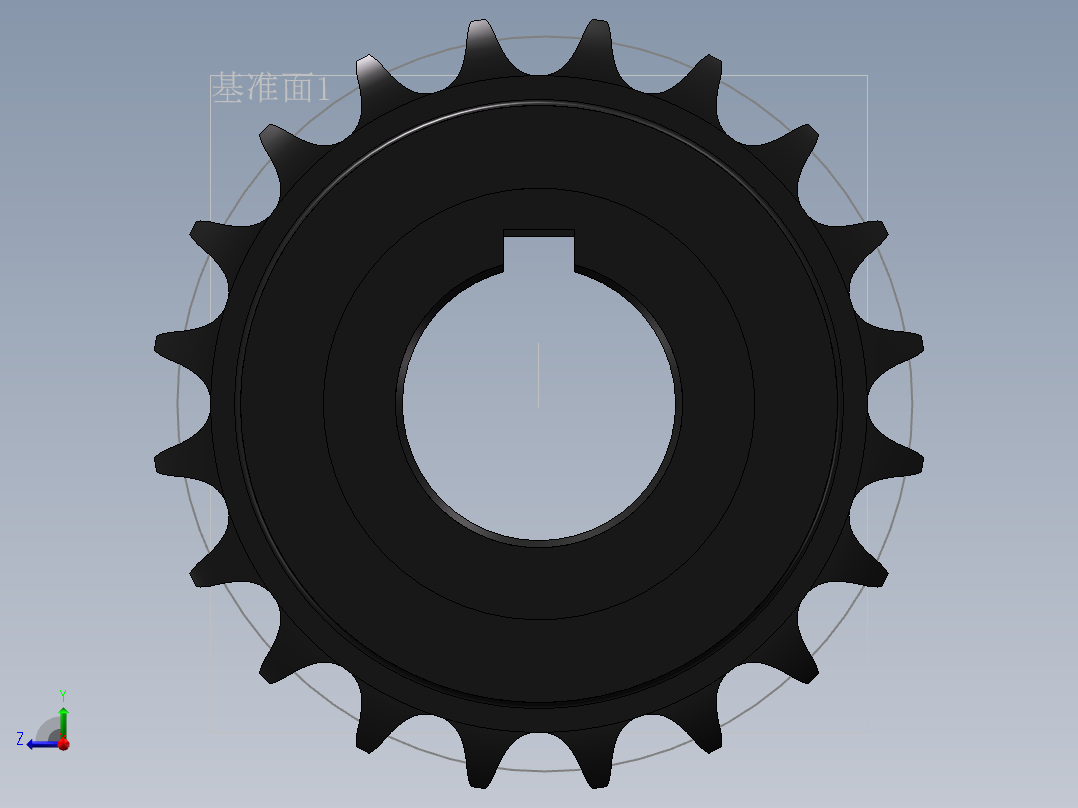 从动链轮b右视图