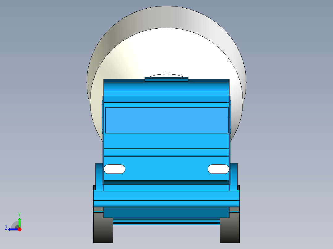 B2004698-混凝土搅拌车右视图