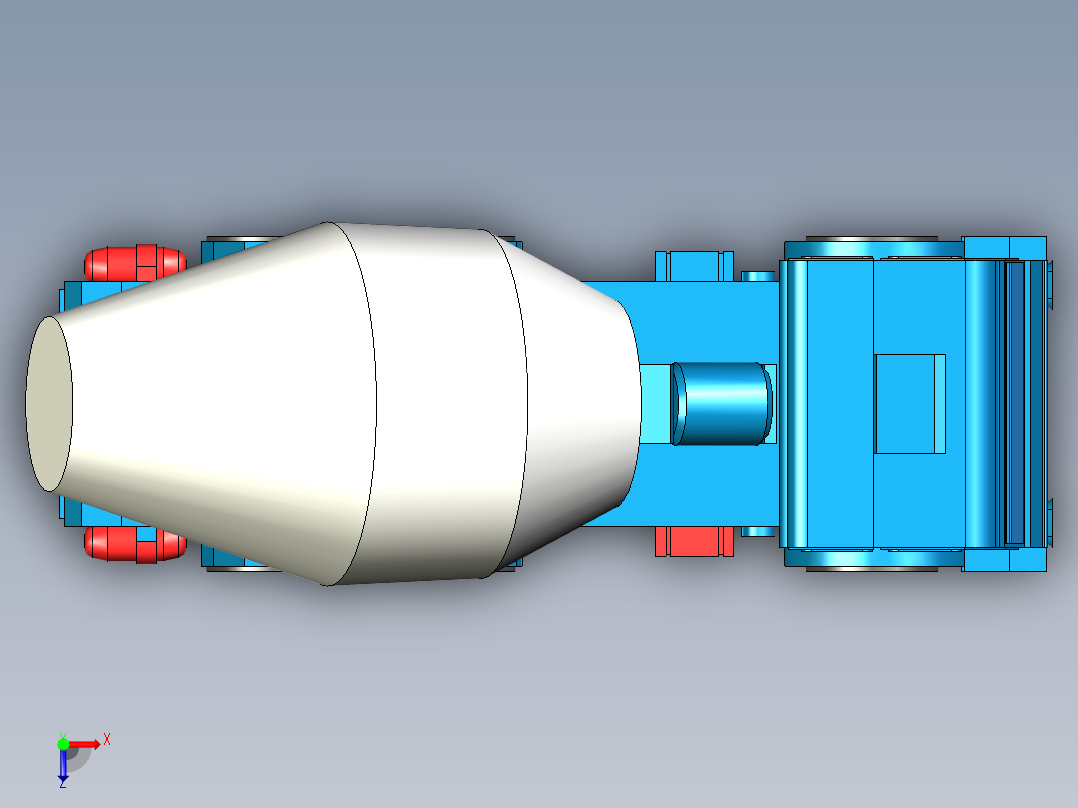 B2004698-混凝土搅拌车俯视图