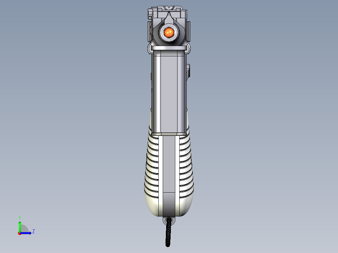 手枪左轮冲锋枪老式狙击步枪设计3D图纸mauser-711-nikl INVENTOR STP IGS STL左视图